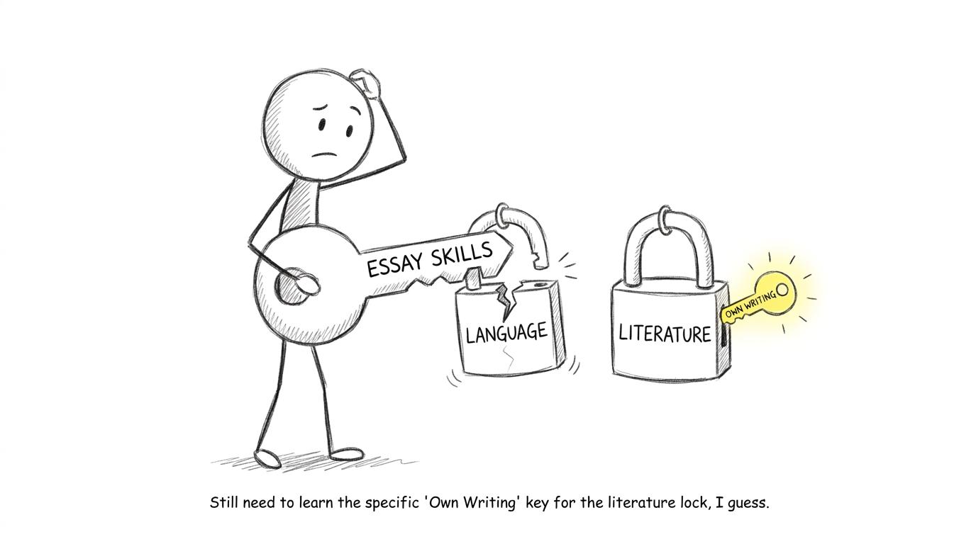 One essay-skills key only partly opening the Language and Literature locks