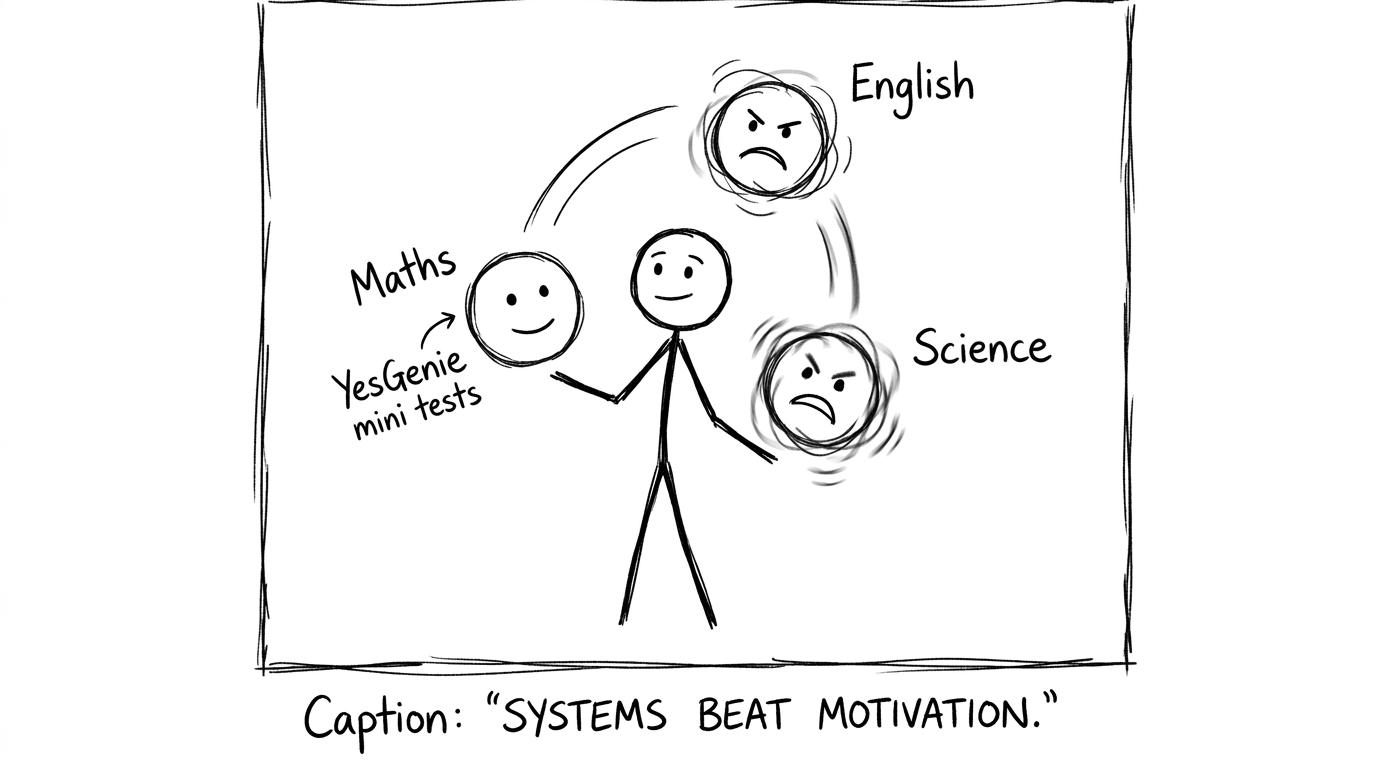 Juggling subjects, systems beat motivation