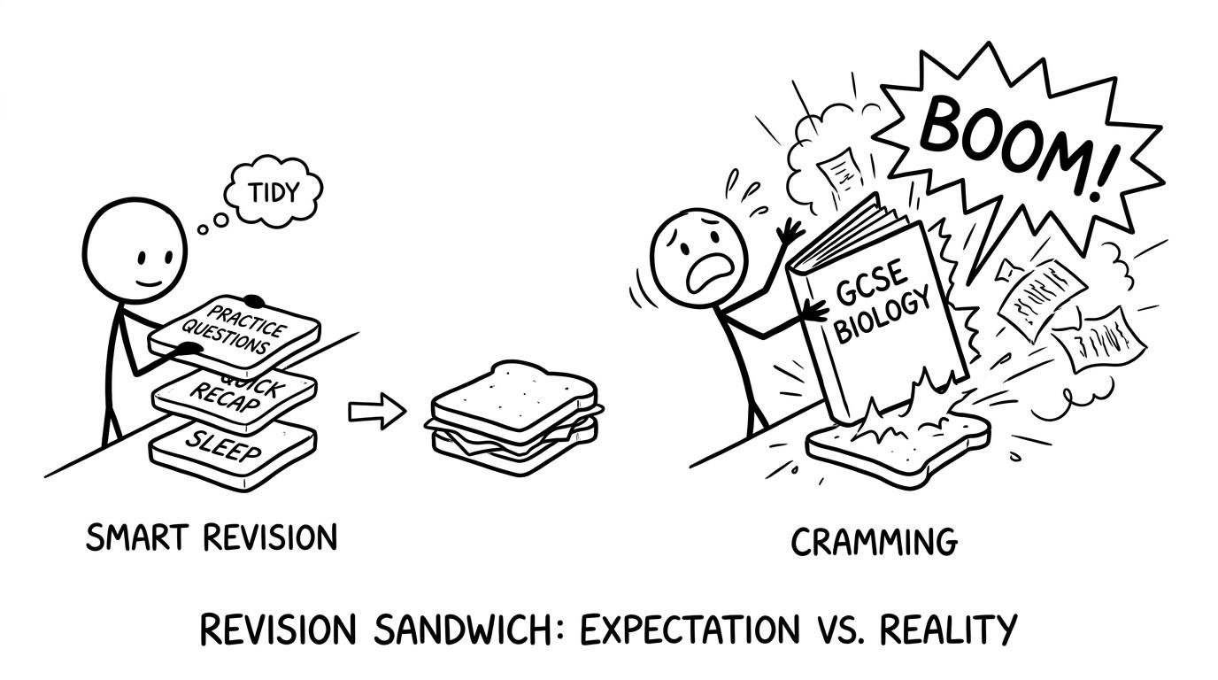 A revision sandwich beats cramming a whole textbook