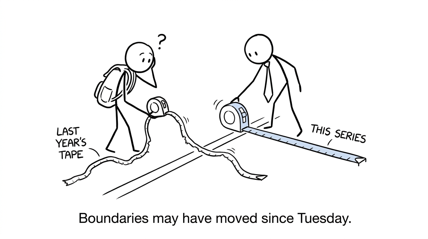 Exam boundaries moving between different exam series