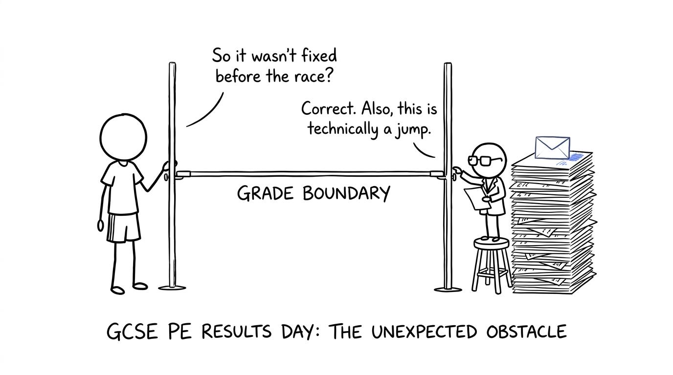 A student learns that a grade boundary is set after the assessments have been marked