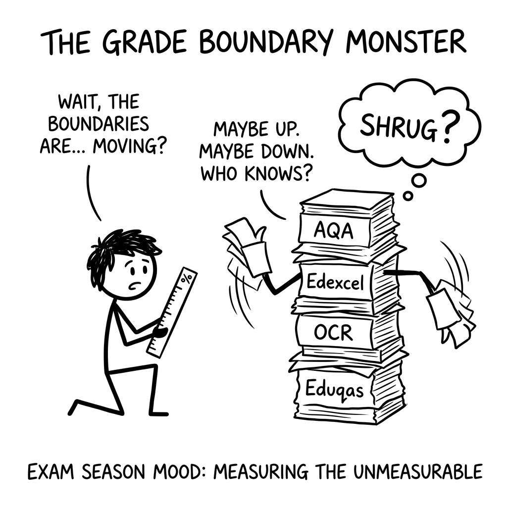 Grade boundary monster shifting around