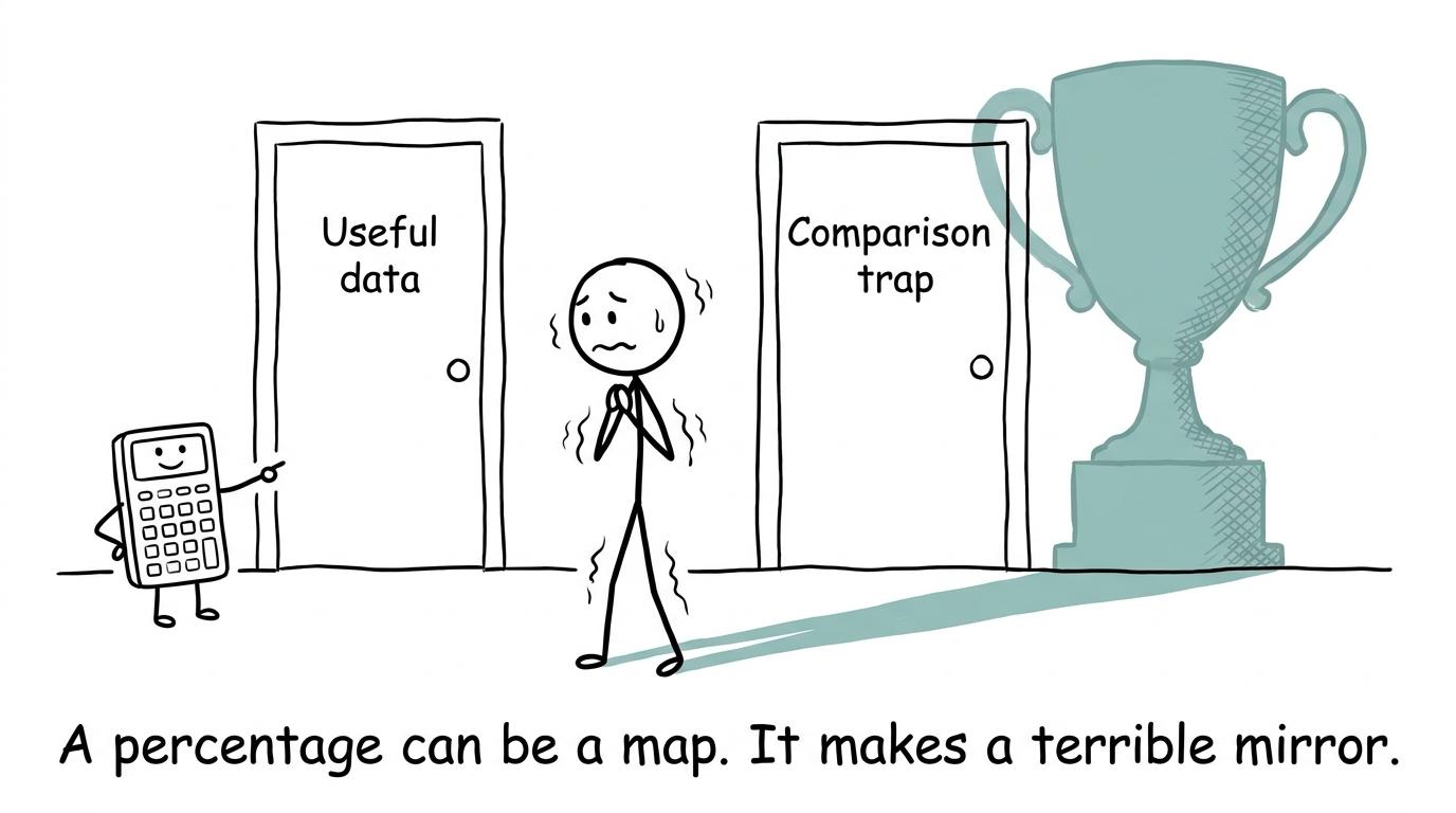 A student choosing useful data instead of the comparison trap