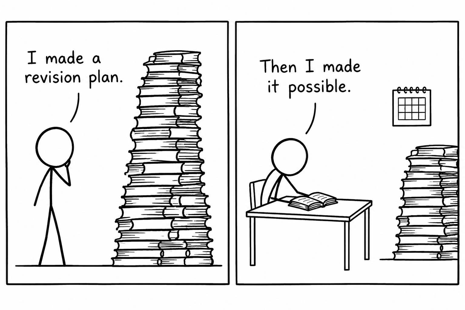 A student turns an impossible revision pile into one manageable open book