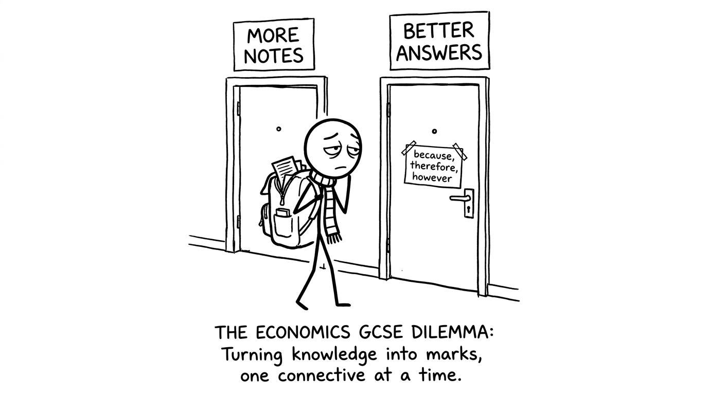 A student choosing between more notes and better answers