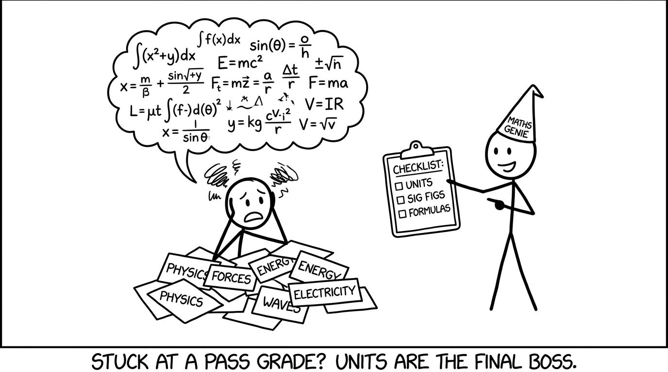 A stressed student meets a checklist