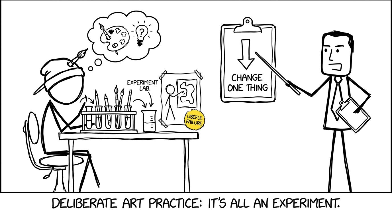 An art experiment laboratory where useful failure receives a badge