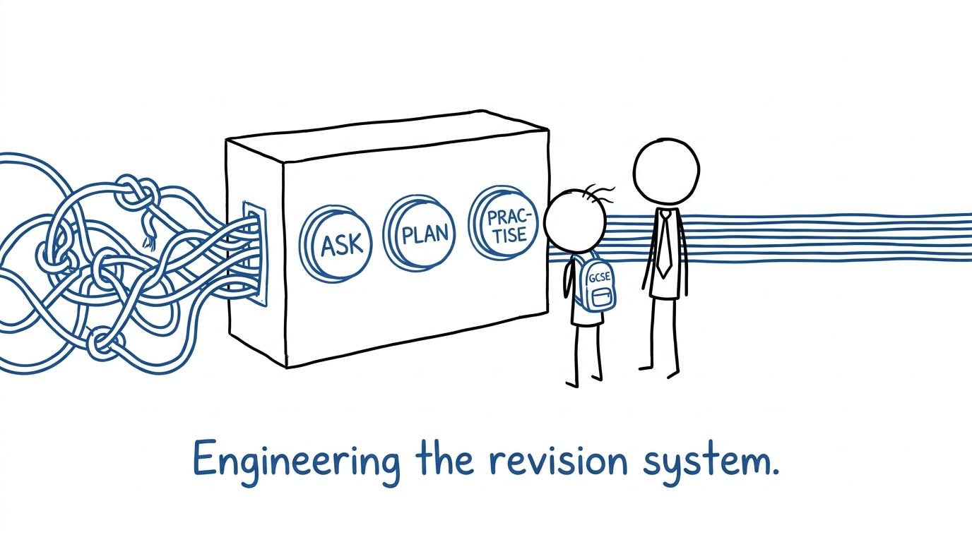 A teacher and student turn a tangled revision problem into a simple system