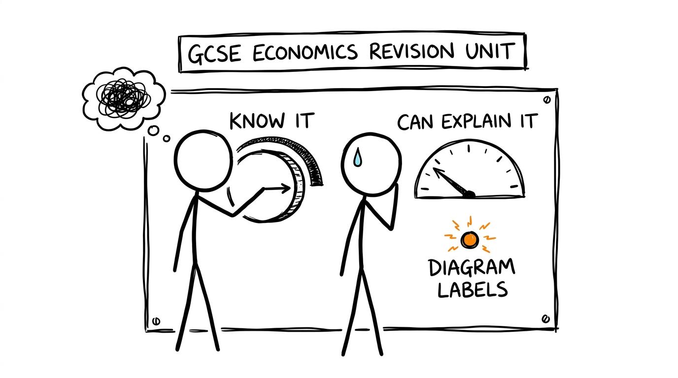 Students compare knowing a topic with being able to explain it at a revision control panel