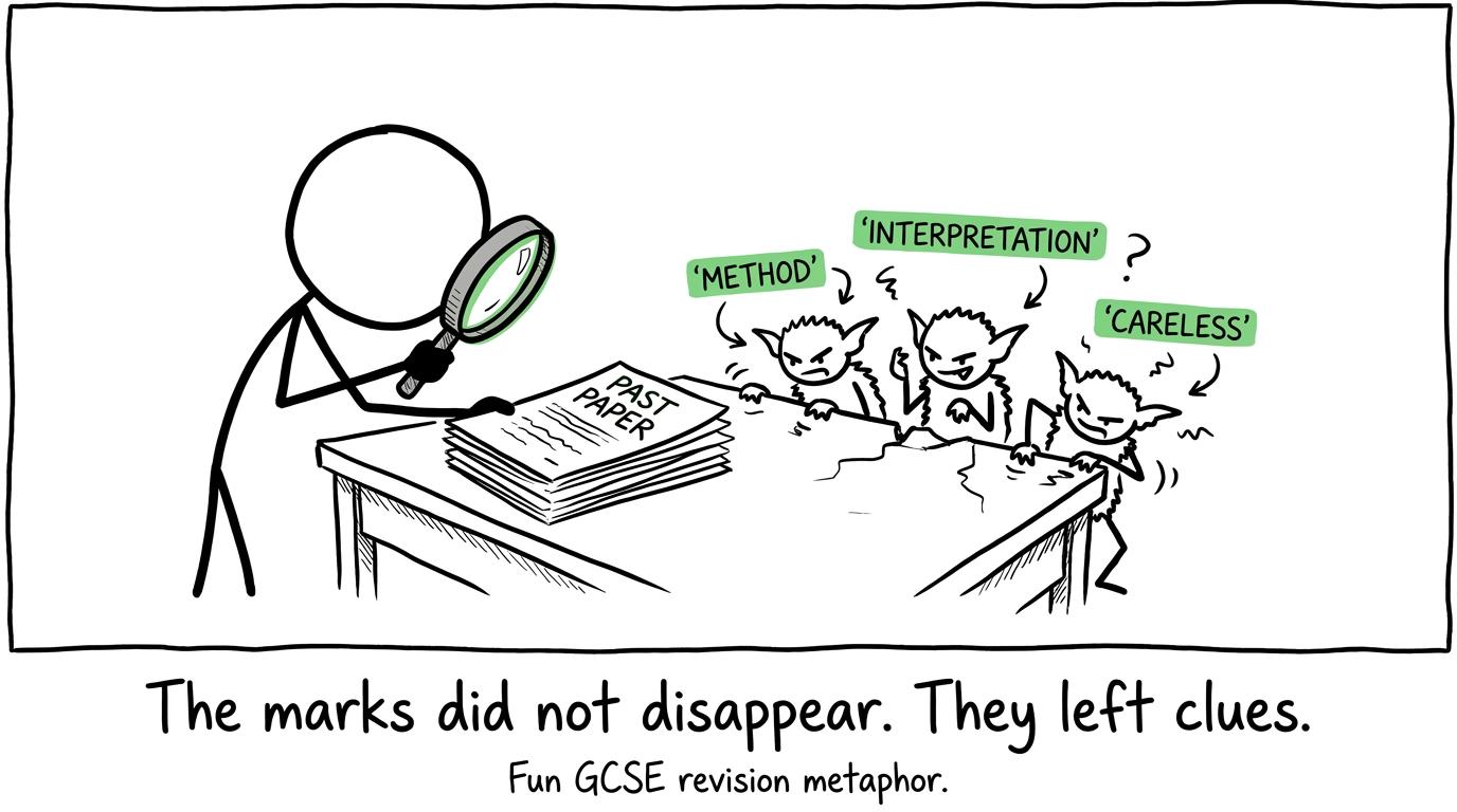 A student detective investigating where lost marks went