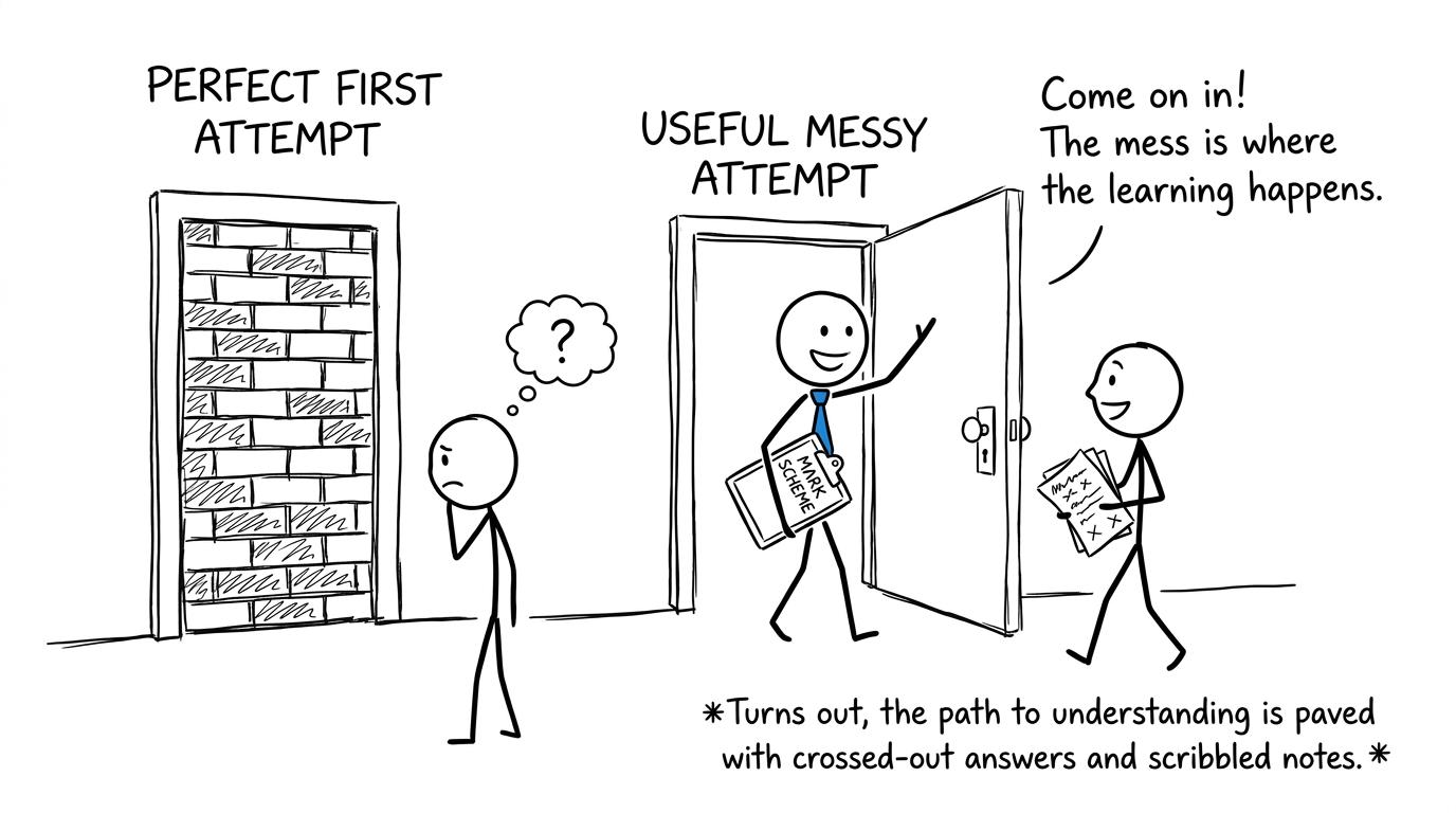The useful messy attempt offers a way forward