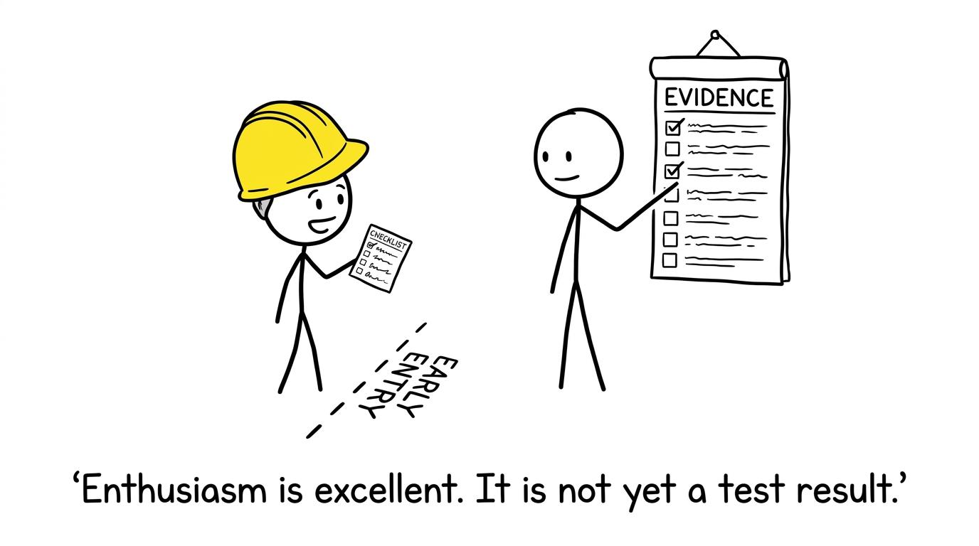 A keen student discovers that enthusiasm and evidence are different things