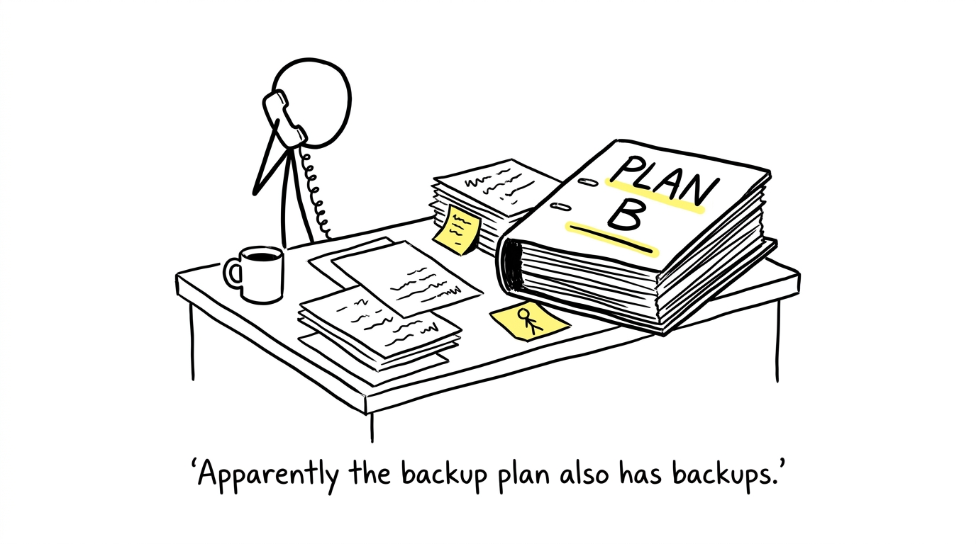 A remarkably organised results-day backup plan