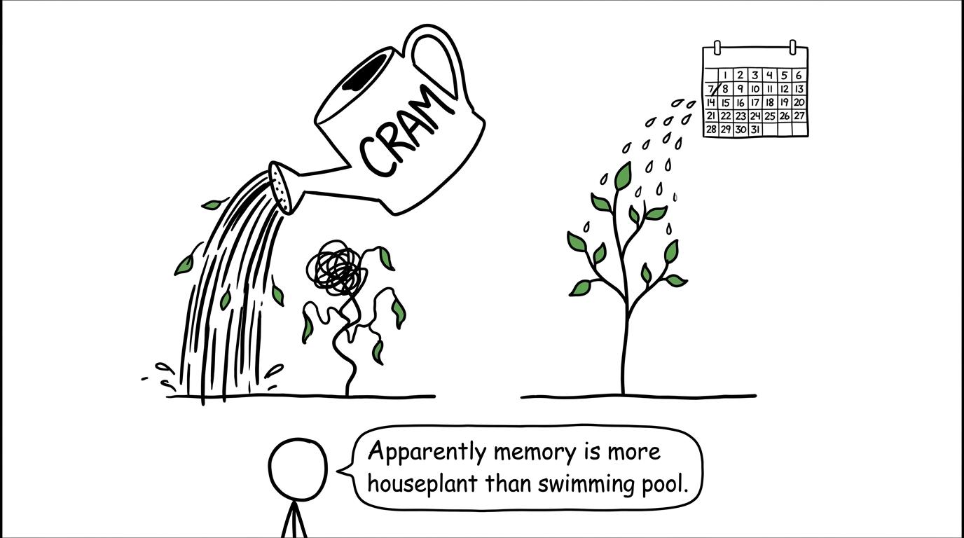 One revision plant is flooded by cramming while another grows through regular review
