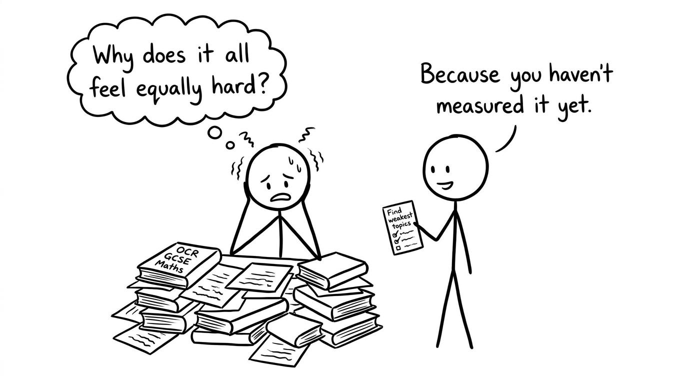 A stressed student meets a calm checklist