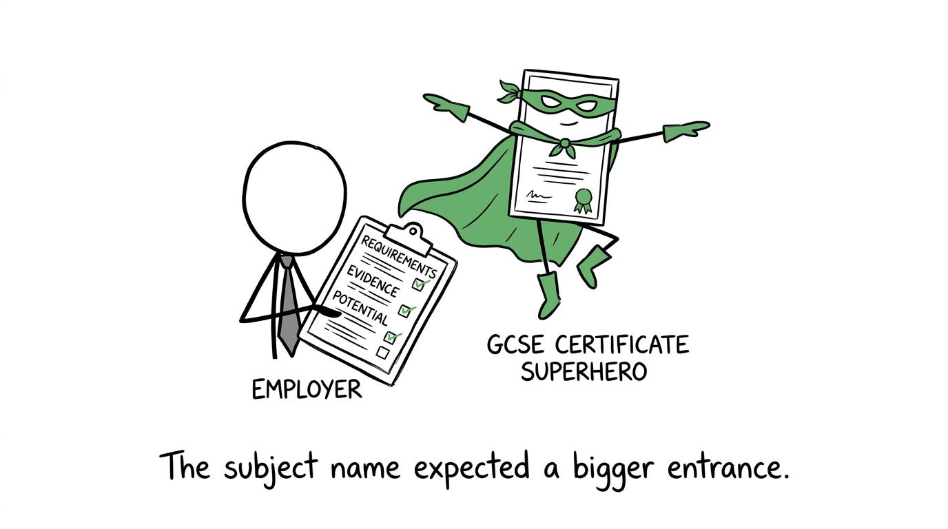 A dramatic GCSE subject discovers that employers use a practical checklist