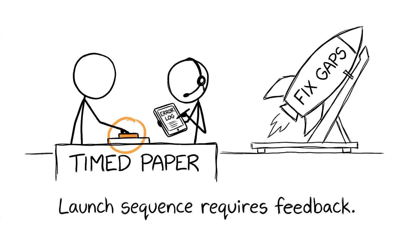 Astronomy revision mission control remembers that feedback belongs in the launch sequence