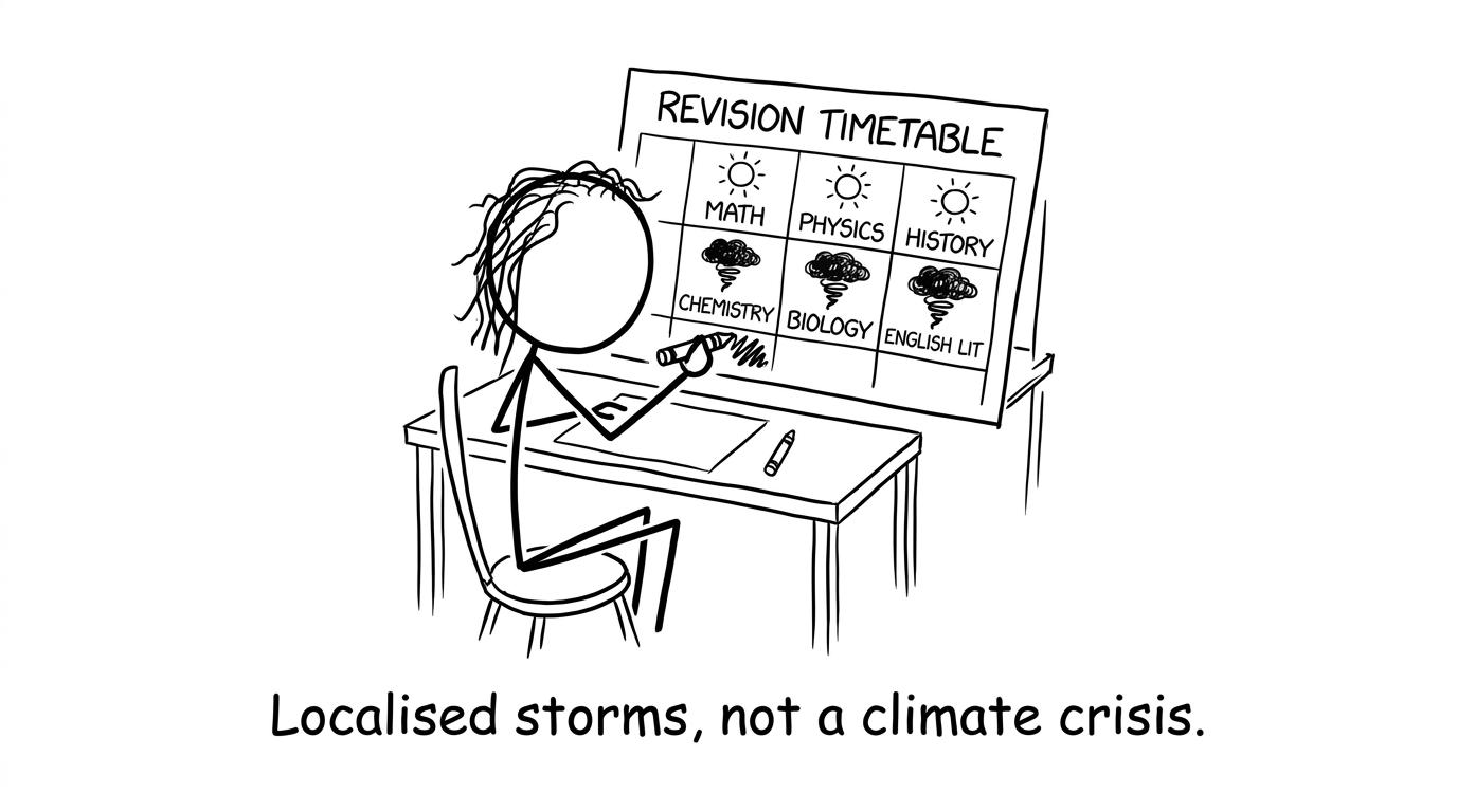 Revision timetable weather forecast