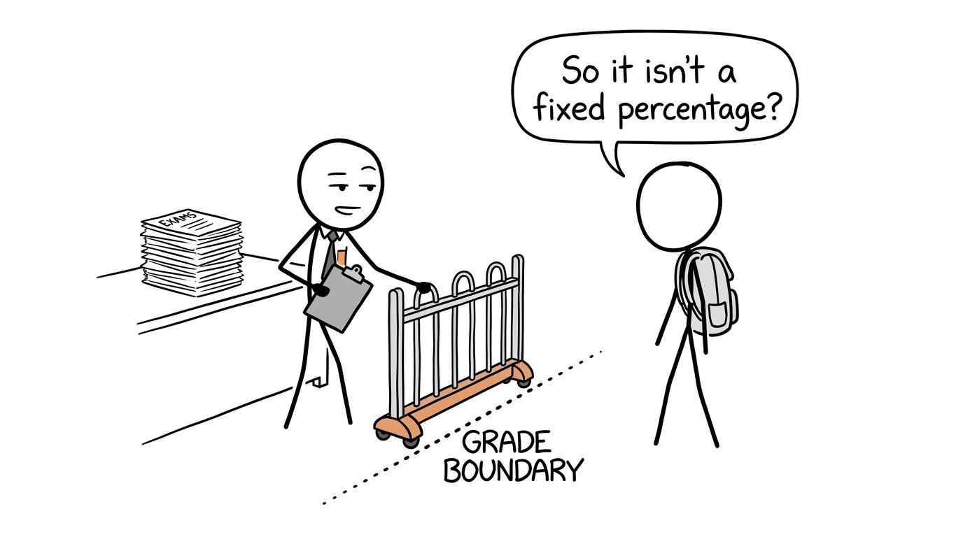 A grade-boundary fence explains why it has wheels