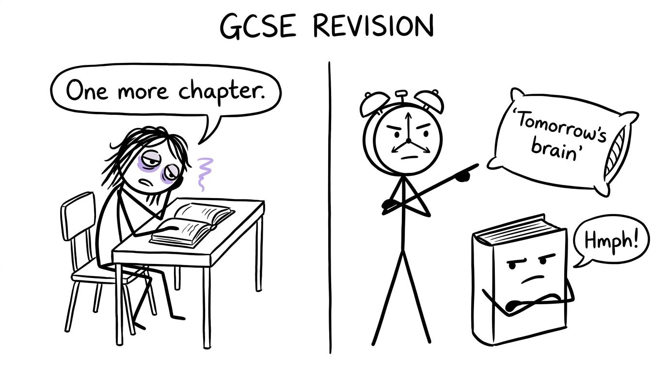 An alarm clock defends tomorrow's brain from another late revision chapter