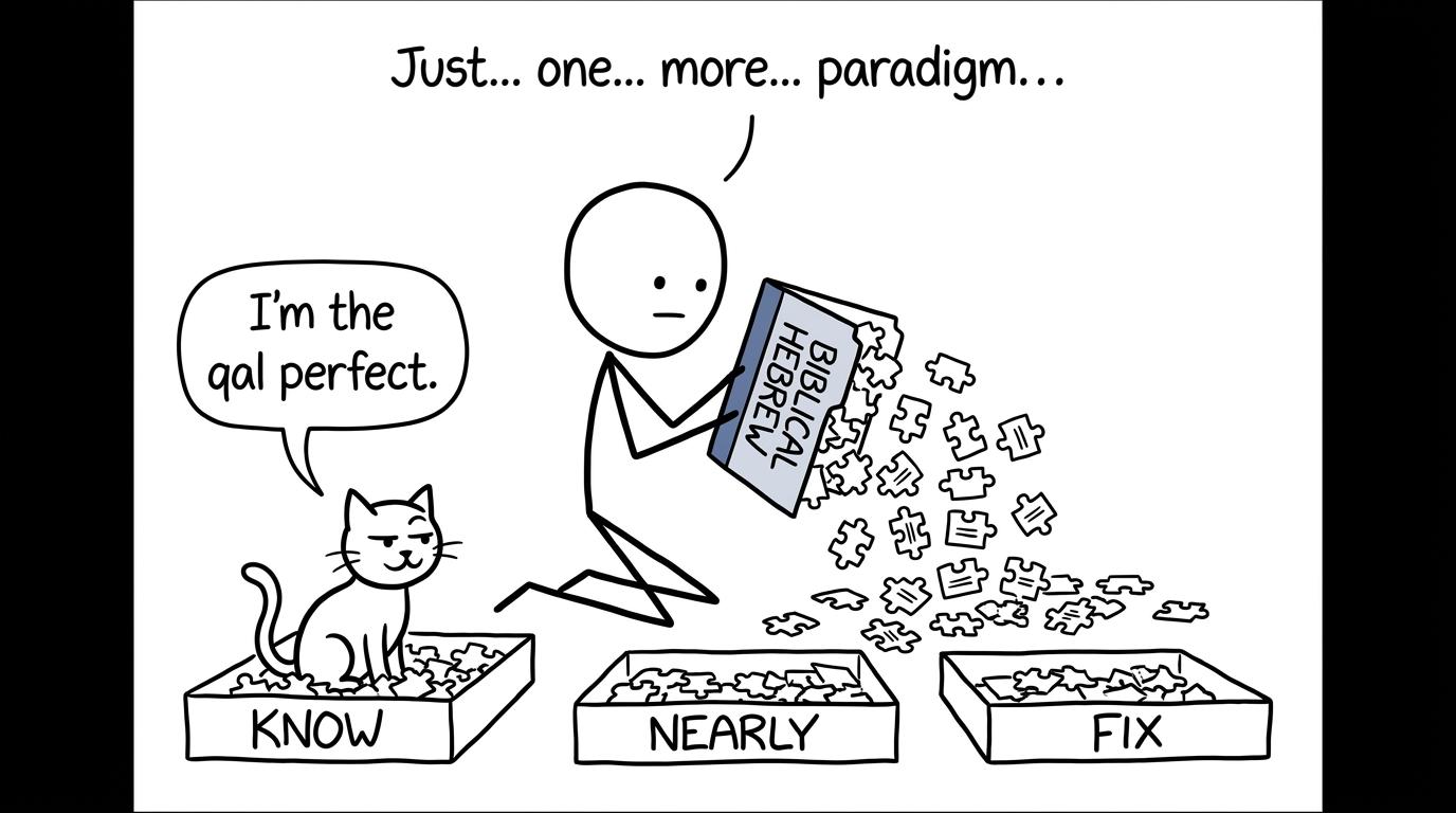 A student sorts a surprising pile of revision problems into know, nearly and fix trays