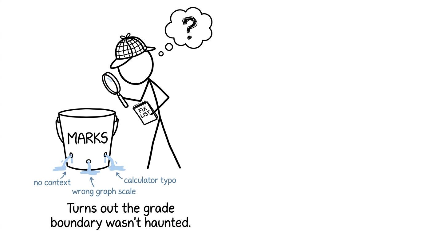 A student detective finds where statistics marks are leaking