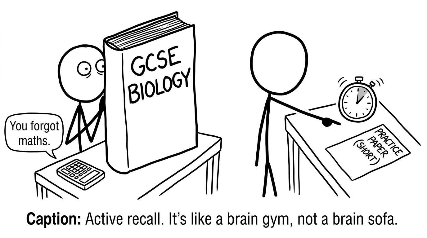 Active recall beats staring at notes