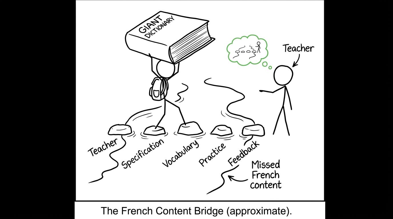 A student crossing the missed-content moat using sensible catch-up steps