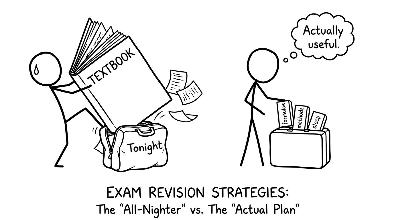 Don’t cram the whole textbook into tonight