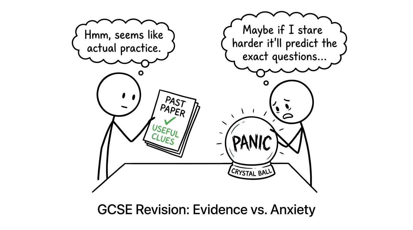A marked past paper gives better clues than a panic crystal ball