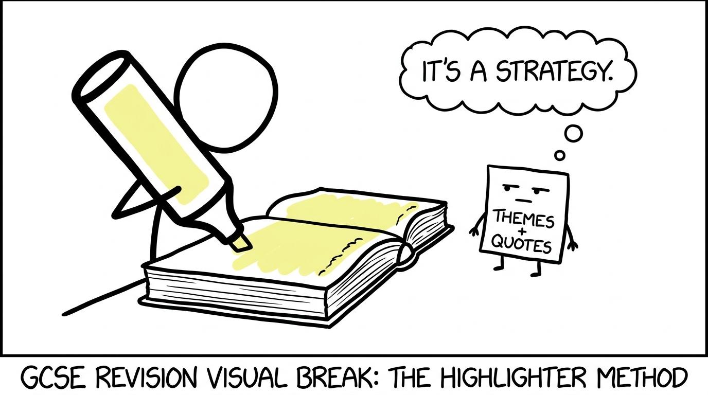 A giant highlighter meets a much more sensible themes and quotations note