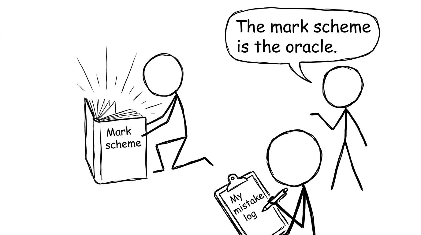 Stick figures with a glowing mark scheme treasure chest