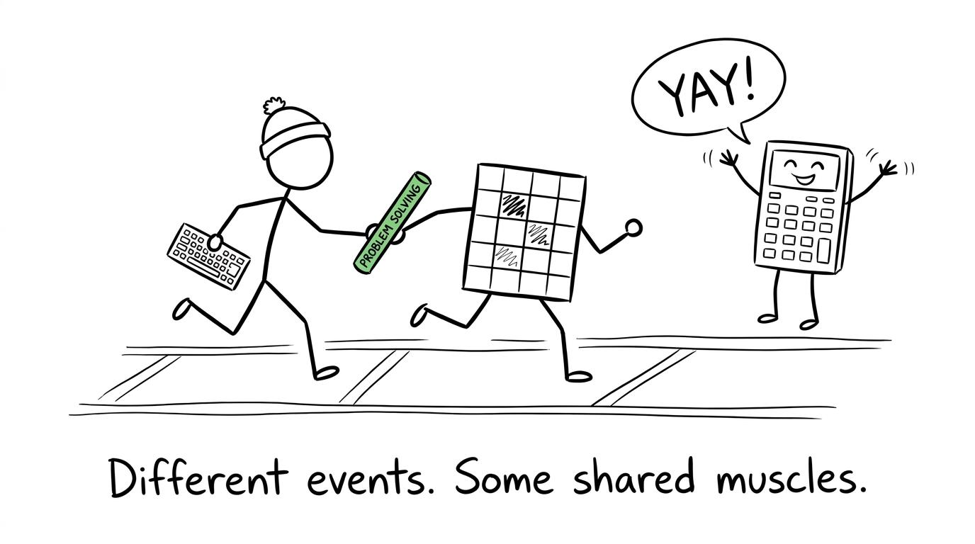 A programmer and spreadsheet user sharing the problem-solving baton
