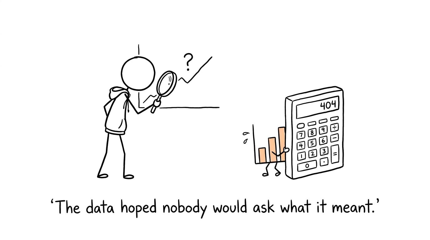 Economic data tries unsuccessfully to hide from a student