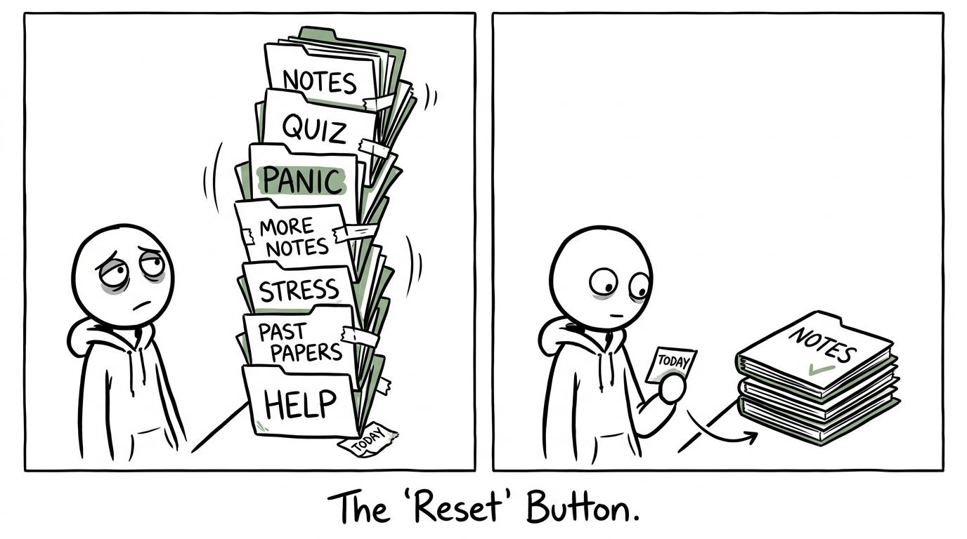 A student turns an impossible revision tower into one manageable task