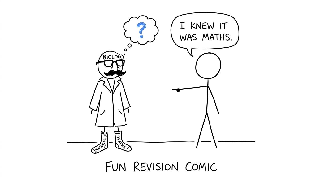 A Biology question accidentally revealing its maths disguise