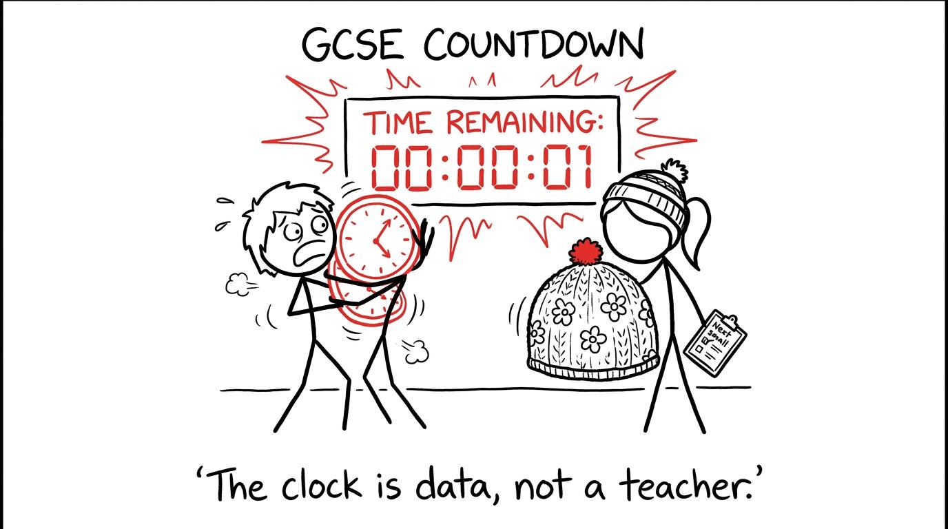 Students discover that a countdown clock is data rather than a teacher