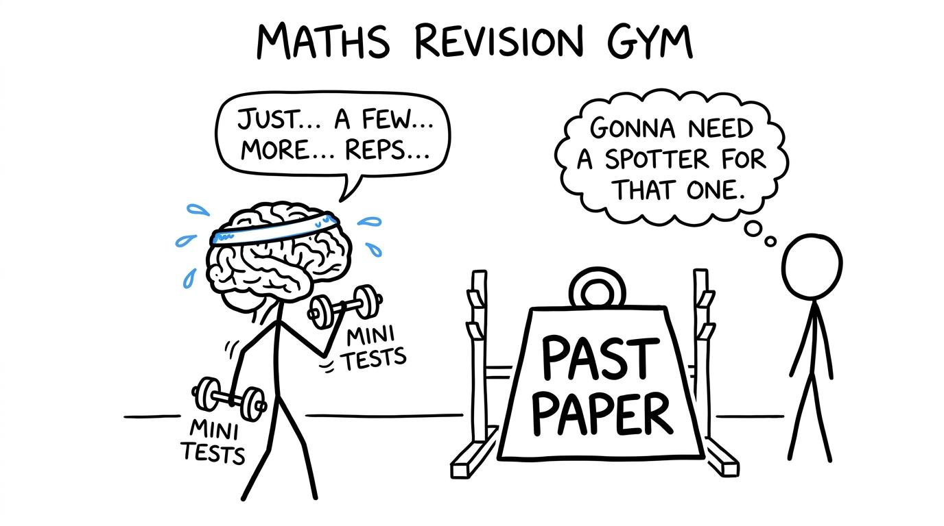 Mini tests as training, past paper as the big lift
