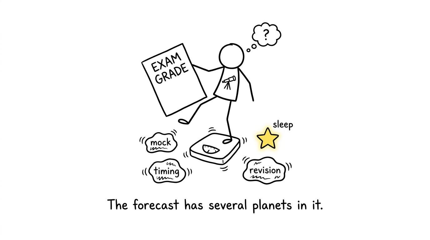 Several factors wobble around a predicted grade
