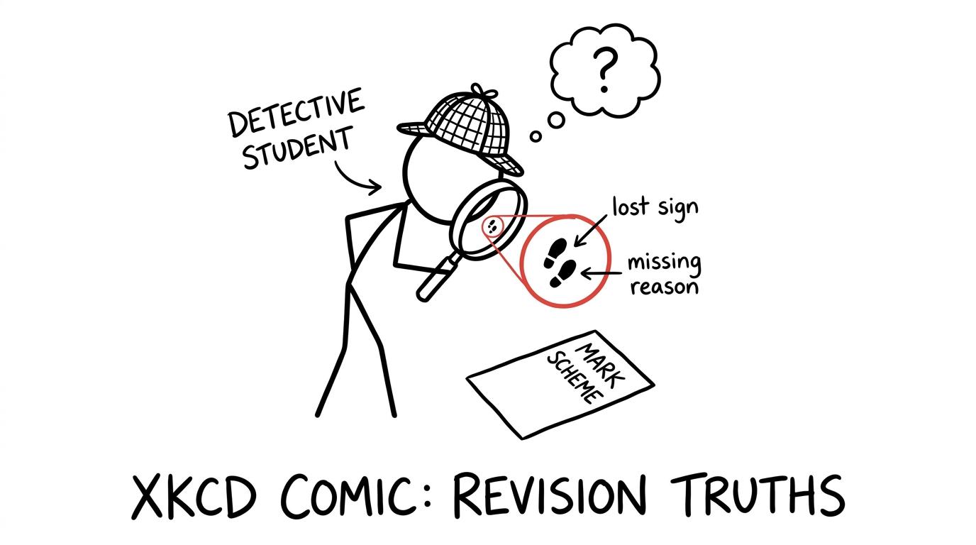 A revision detective investigates marks lost through small errors