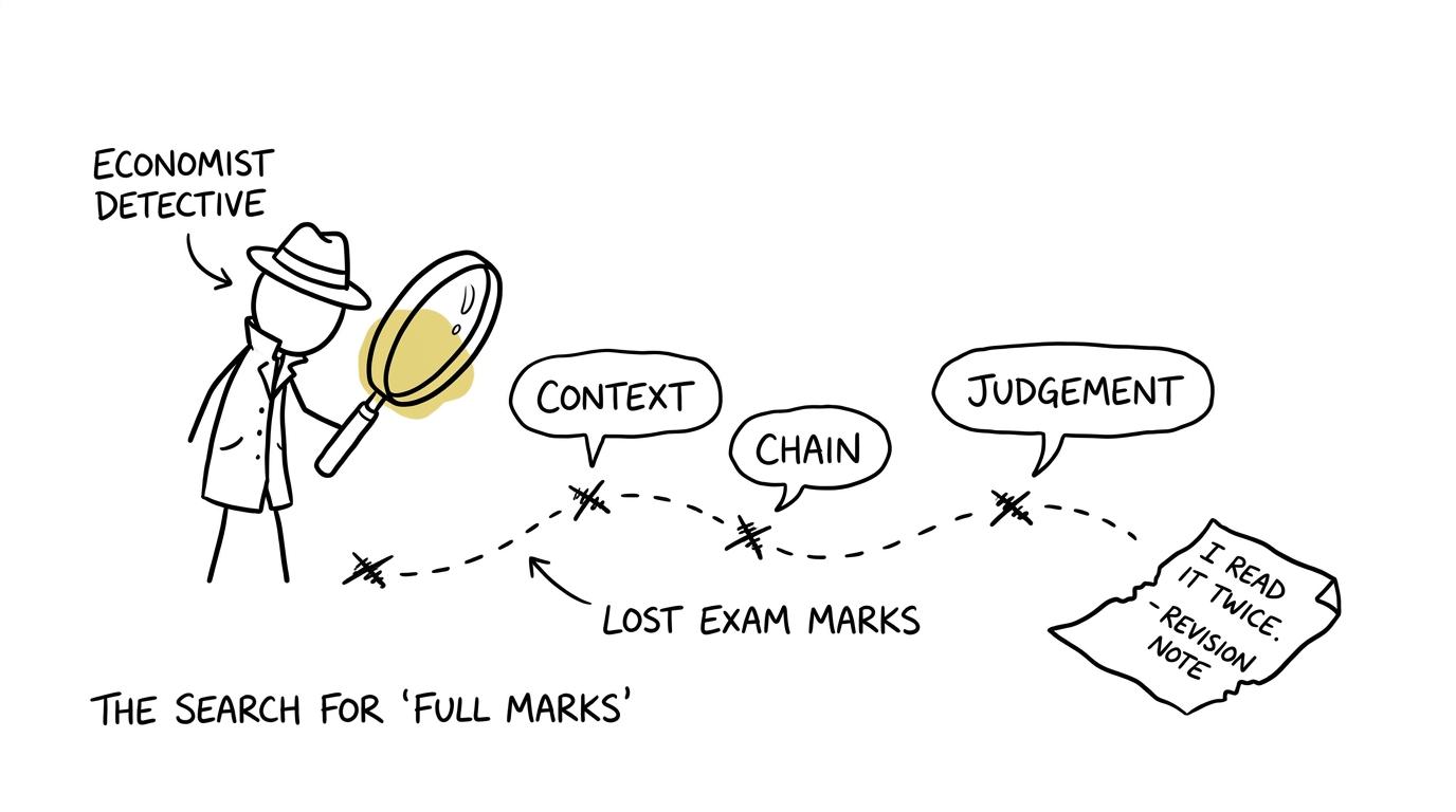 An economist detective investigating lost exam marks