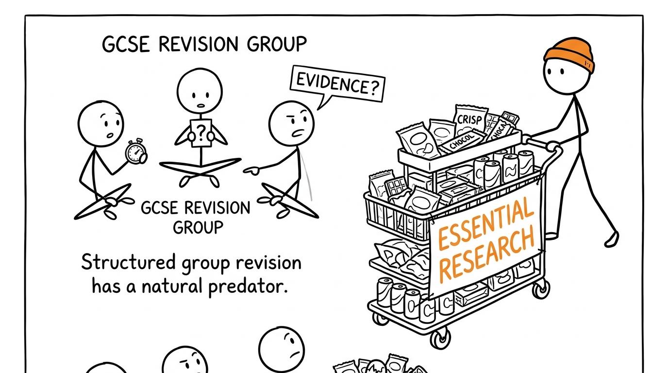 A structured revision group resisting distraction