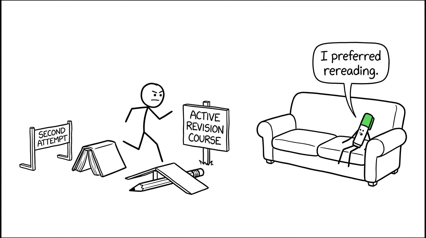 Active revision overtaking passive rereading