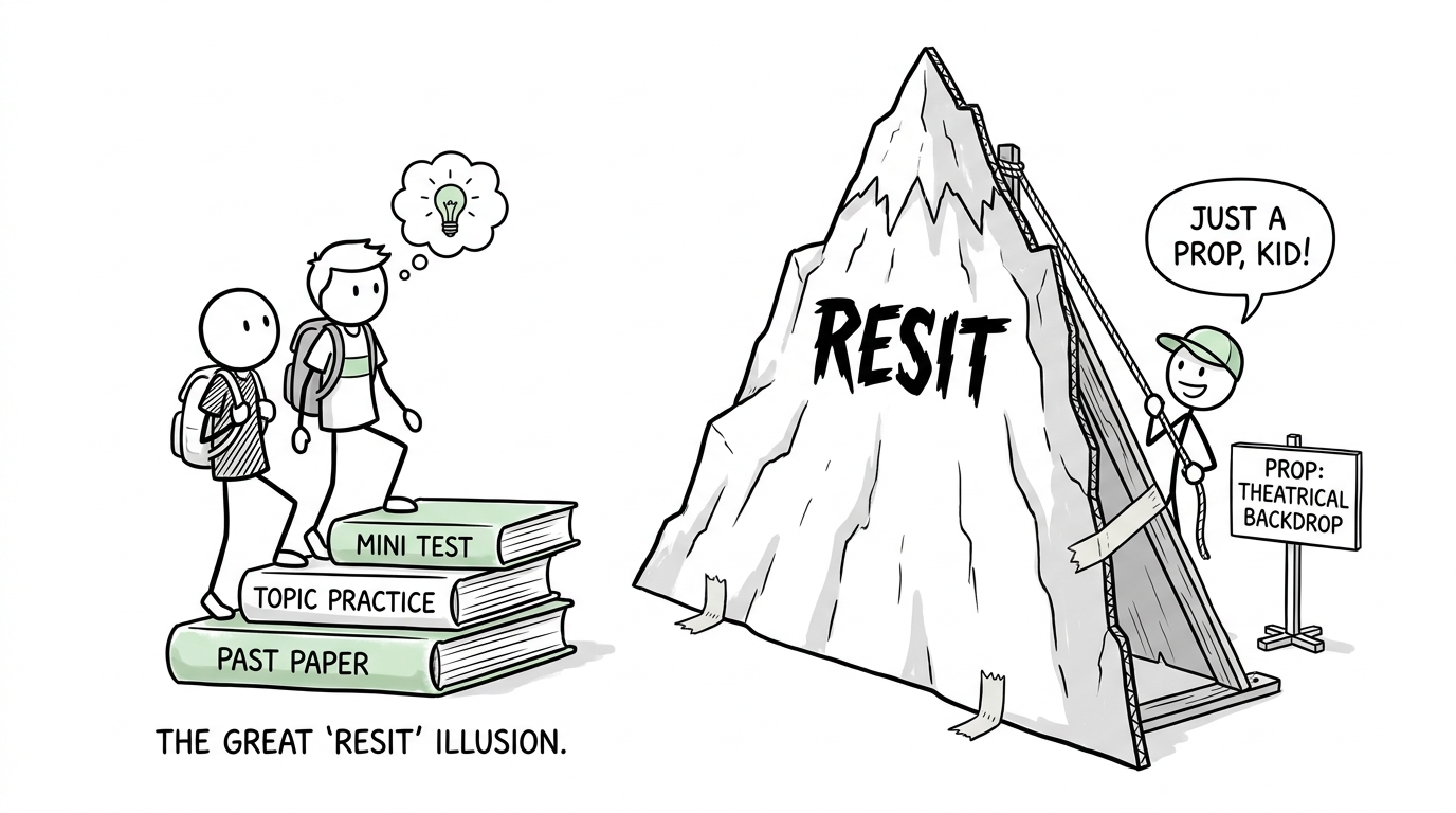 A resit mountain turning out to be manageable revision steps