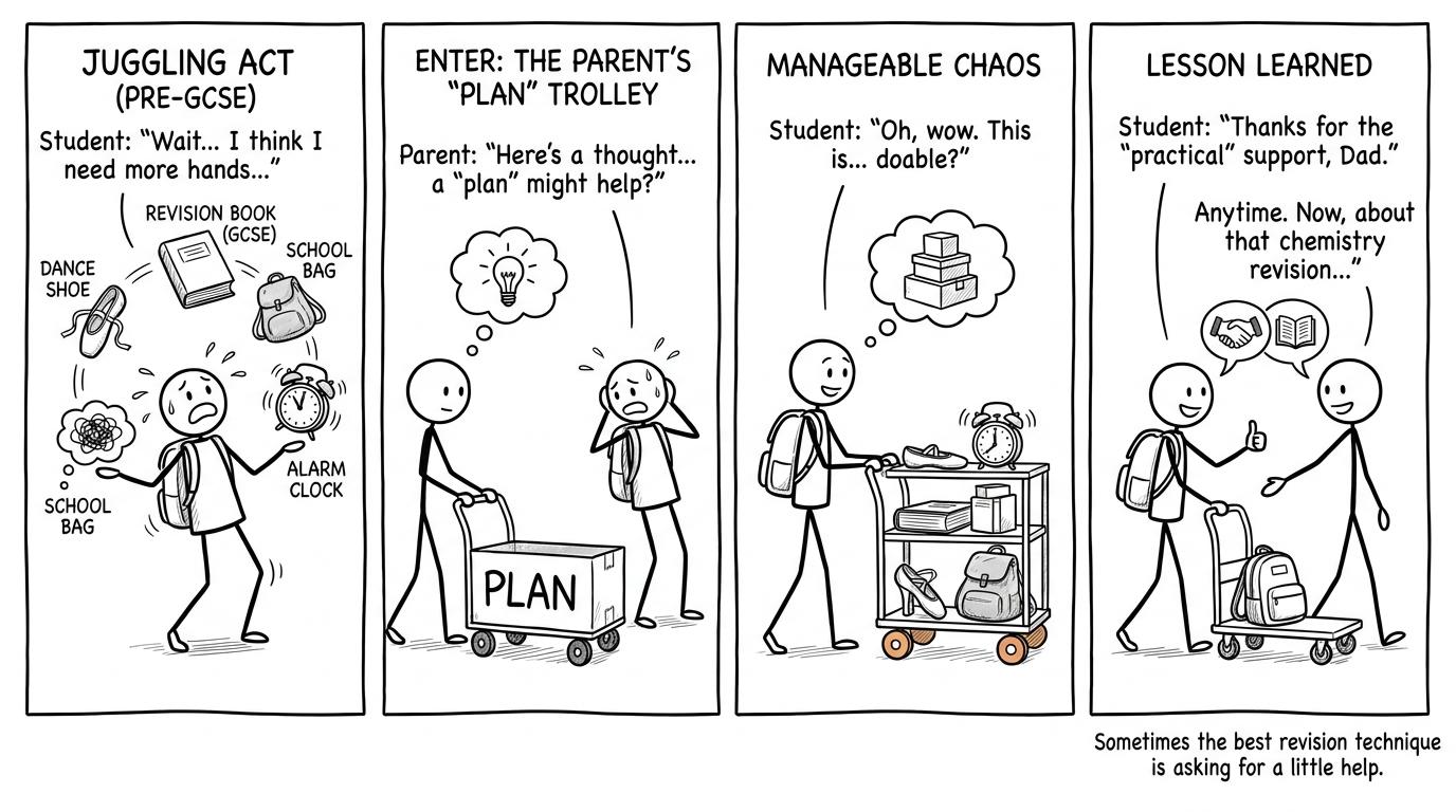 A student receives a practical plan instead of continuing to juggle every GCSE demand