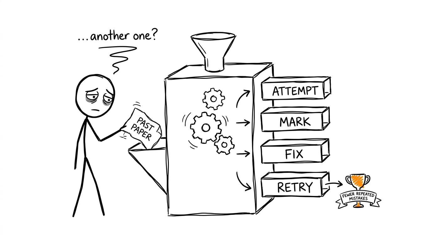 A revision machine turns an attempted paper into fewer repeated mistakes