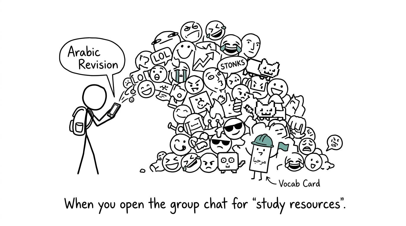 A useful vocabulary card survives an avalanche of group chat memes