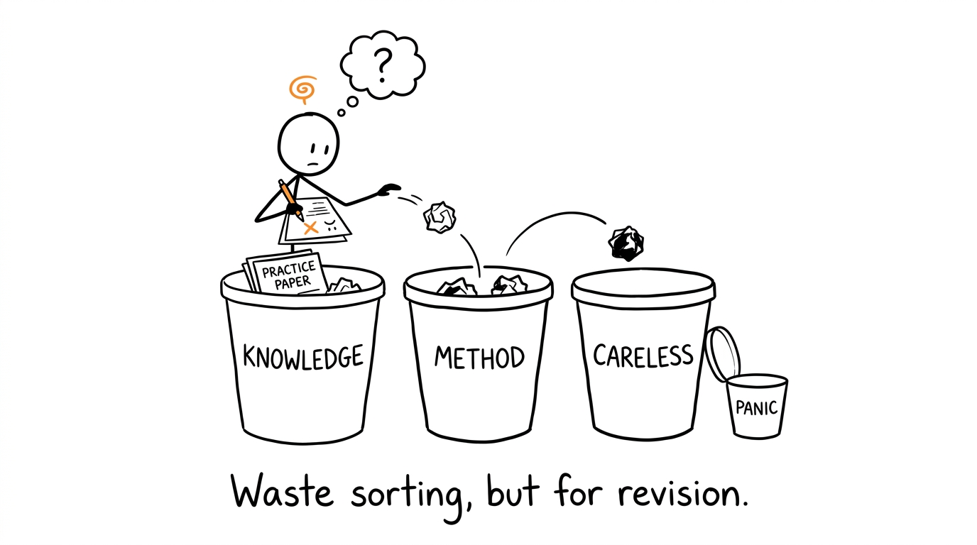 Accounting mistakes are sorted into useful revision categories