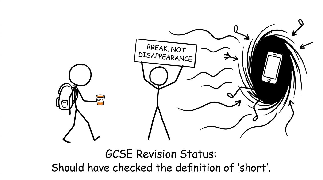 A smartphone black hole tries to turn a short break into a disappearance
