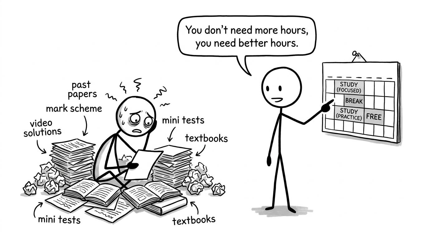 A calm revision calendar beats panic hours